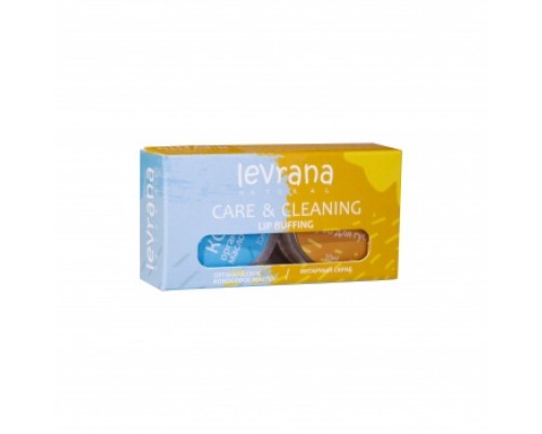 Набор органическое кокосовое масло + янтарный скраб для губ Levrana, 20 гр