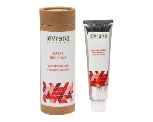 Маска для лица «Матирующая» с красной глиной Levrana, 50 мл
