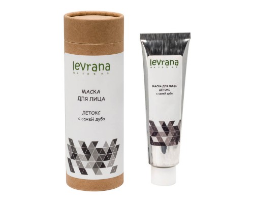 Маска для лица «Детокс» с сажей японского дуба Levrana, 50 мл