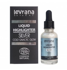 Жидкий хайлайтер Сold galactic glow (серебро) Levrana, 30 мл