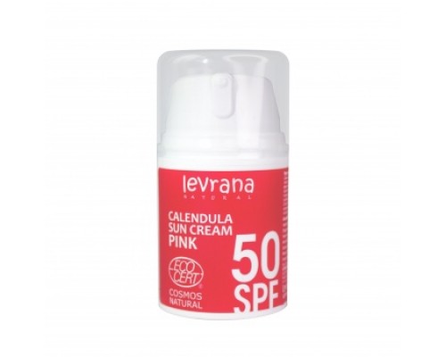 Солнцезащитный крем для тела Календула, SPF50 PINK Levrana, 50 мл
