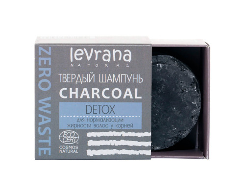 Твердый шампунь Сharcoal, детокс Levrana, 50 г