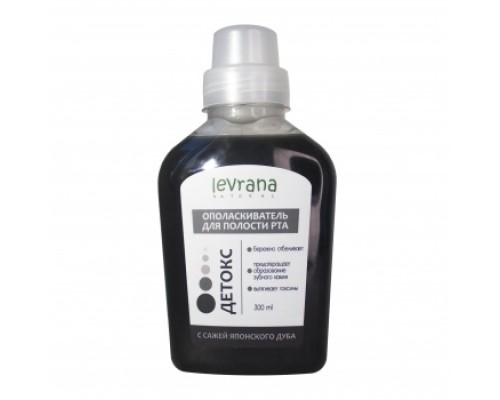 Ополаскиватель для рта «Детокс» с сажей японского дуба Levrana, 300 мл