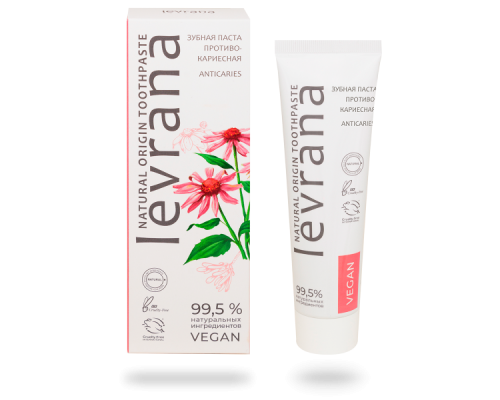 Зубная Паста Противокариесная Levrana, 100 мл