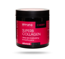 БАД к пище Супер коллаген Cherry со вкусом Вишня (Superb Collagen), 500 мл, 160 гр, Elivica, Levrana