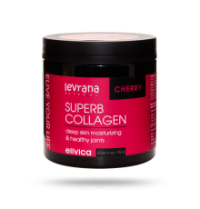 БАД к пище Супер коллаген Cherry со вкусом Вишня (Superb Collagen), 500 мл, 160 гр, Elivica, Levrana