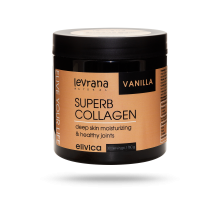 БАД к пище Супер коллаген Vanilla со вкусом Ваниль (Superb Collagen), 500 мл, 160 гр, Elivica, Levrana
