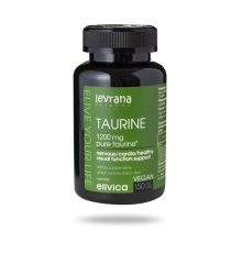 БАД к пище Таурин (Taurine), 250 мл, 150 капсул, Elivica, Levrana