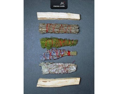 Набор скруток Пало Санто Лаванда Можжевельник Полынь Шалфей, Macao Code