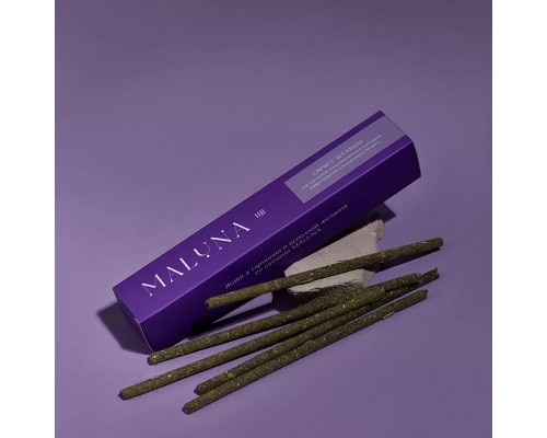 Магические фиолетовые свечи с шалфеем MALUNA, 7 шт