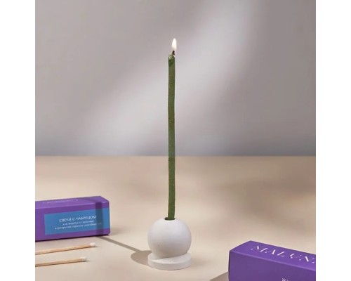 Магические голубые свечи с чабрецом MALUNA, 7 шт