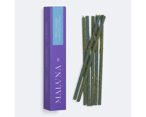 Магические голубые свечи с чабрецом MALUNA, 7 шт