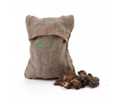 Мочалка с мыльными орехами Trifoliatus для мытья тела и волос