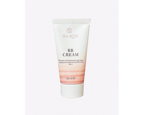 BB-крем матирующий для лица с морским коллагеном (spf 30+) PA++ SEA ROSE, 50 мл