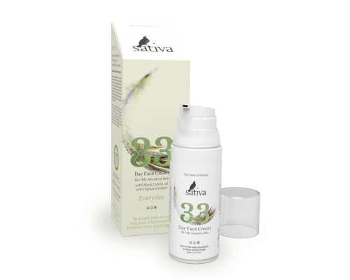 Крем для лица дневной для жирного чувствительного типа кожи №33, 50 мл