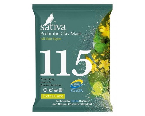 Маска минеральная с пребиотиком №115 Sativa, 15 гр