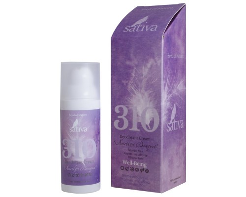Крем-дезодорант №310 Букет аметистов 50мл, Sativa