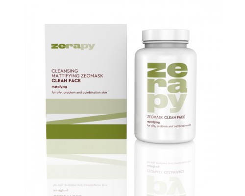 Чистое лицо очищающая матирующая Zеомаска/Clean Face cleansing mattifying Zeomask 50 г, Zerapy