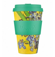 Кофейная эко-чашка: Ирисы, 400мл, Ecoffee cup