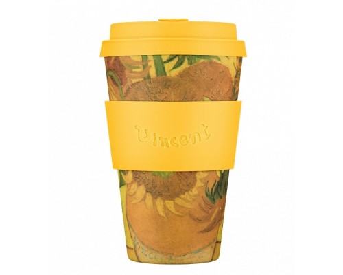Кофейная эко-чашка: Подсолнухи, 400мл, Ecoffee cup