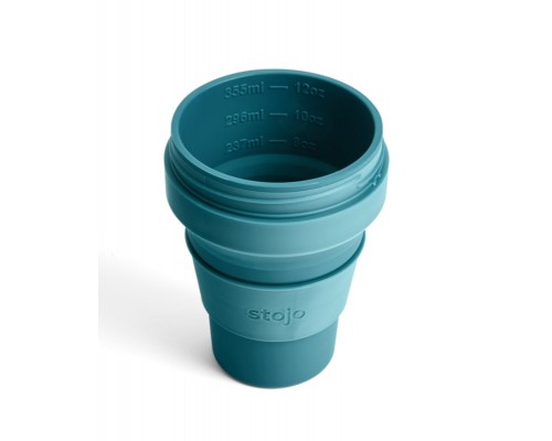 Складной силиконовый стакан Stojo, Лагуна, 470мл