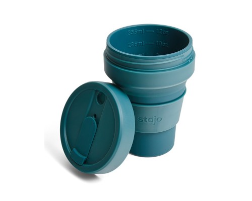 Складной силиконовый стакан Stojo, Лагуна, 470мл