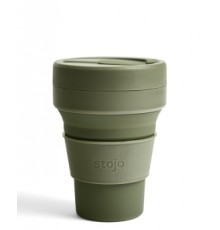 Складной силиконовый стакан Stojo, Мох, 355мл