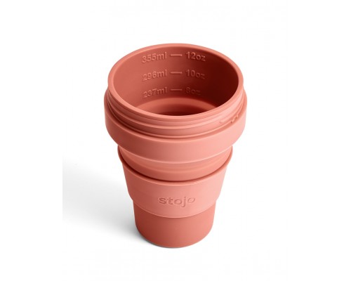 Складной силиконовый стакан Stojo, Мускатный орех, 355мл