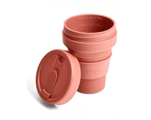Складной силиконовый стакан Stojo, Мускатный орех, 355мл