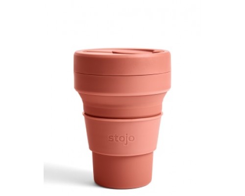 Складной силиконовый стакан Stojo, Мускатный орех, 355мл