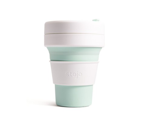 Складной силиконовый стакан Stojo, Мята, 355мл