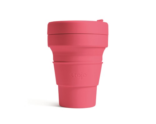 Складной силиконовый стакан Stojo, Пион, 355мл