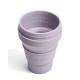 Складной силиконовый стакан с трубочкой Stojo, Сирень, 470мл