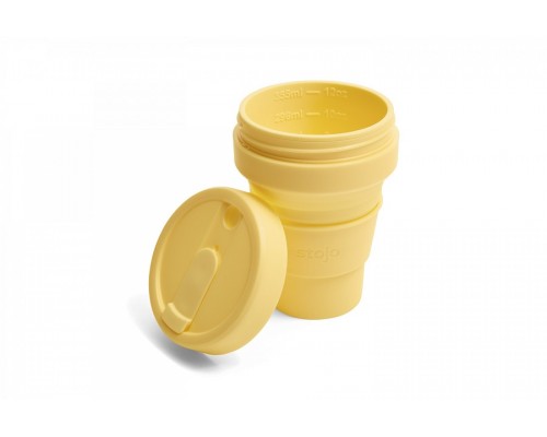 Складной силиконовый стакан Stojo, Мимоза, 470мл