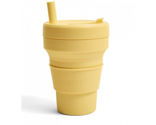 Складной силиконовый стакан Stojo, Мимоза, 470мл