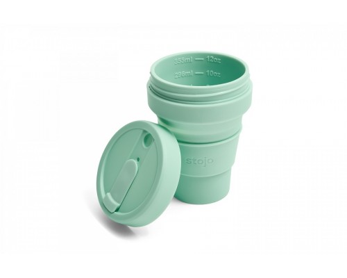 Складной силиконовый стакан Stojo, Морская пена, 470мл