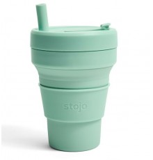 Складной силиконовый стакан Stojo, Морская пена, 470мл