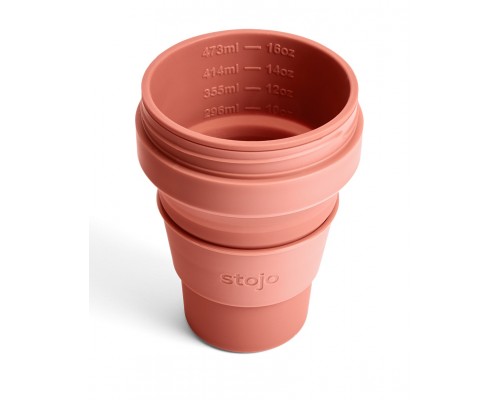Складной силиконовый стакан Stojo, Мускатный орех, 470мл
