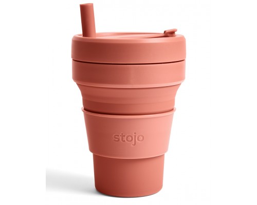 Складной силиконовый стакан Stojo, Мускатный орех, 470мл
