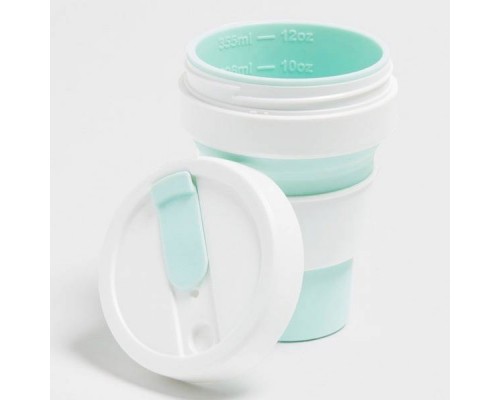 Складной силиконовый стакан Stojo, Мята, 470мл