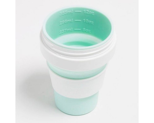 Складной силиконовый стакан Stojo, Мята, 470мл