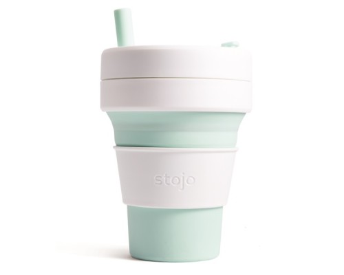Складной силиконовый стакан Stojo, Мята, 470мл
