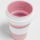 Складной силиконовый стакан Stojo, Роза, 355мл