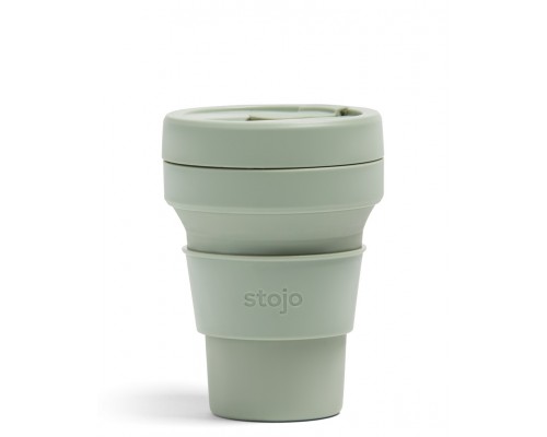Складной силиконовый стакан Stojo, Шалфей, 355мл