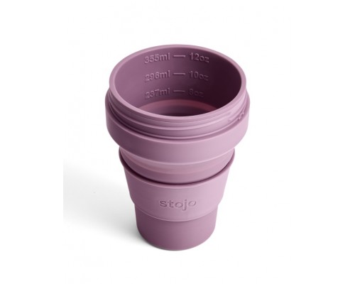 Складной силиконовый стакан Stojo, Слива, 355мл