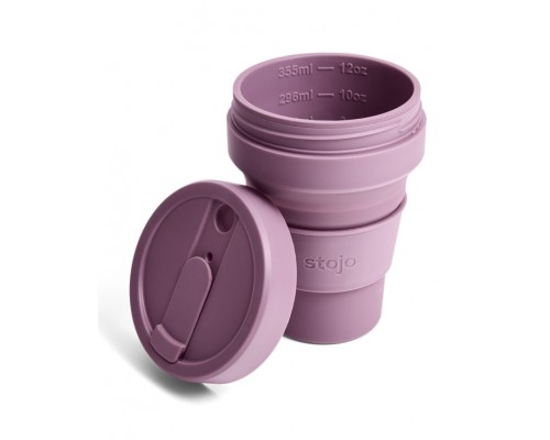 Складной силиконовый стакан Stojo, Слива, 355мл