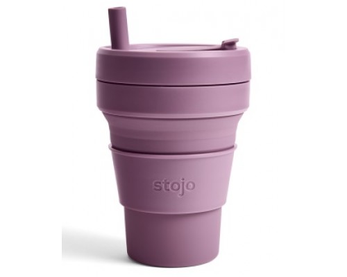 Складной силиконовый стакан Stojo, Слива, 470мл