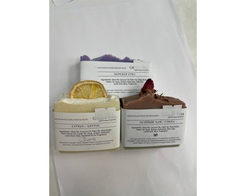 Мыло натуральное Green Tata, Грин Тата, в ассортименте, 95г