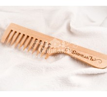 Расчёска с ручкой деревянная, большая, Спивакъ