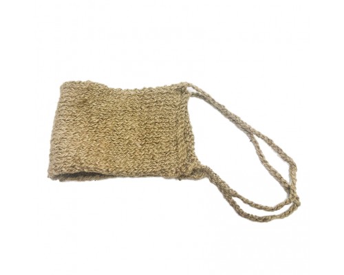 Джутовая мочалка с ручками